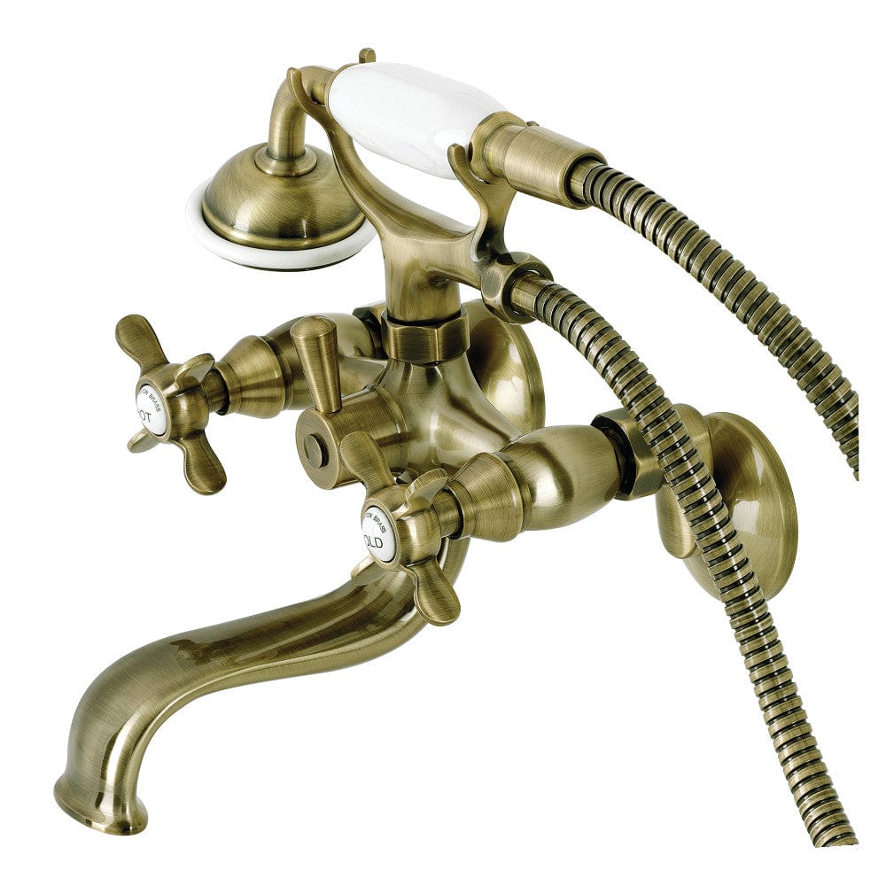 Serzer Wall-Mount Tub Faucet with Hand Shower