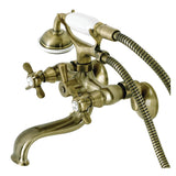 Serzer Wall-Mount Tub Faucet with Hand Shower