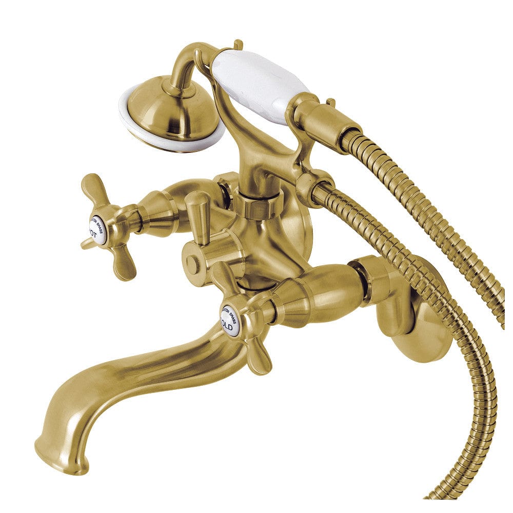 Serzer Wall-Mount Tub Faucet with Hand Shower