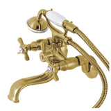 Serzer Wall-Mount Tub Faucet with Hand Shower