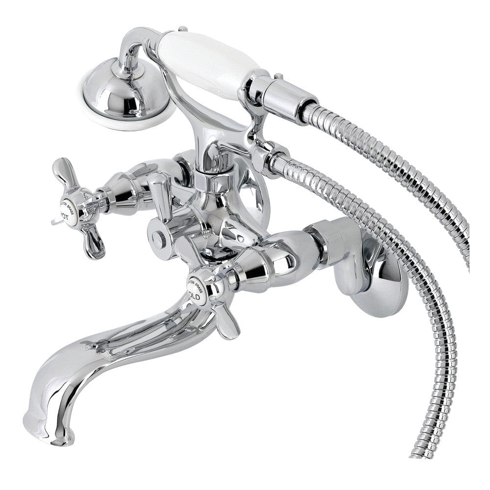 Serzer Wall-Mount Tub Faucet with Hand Shower