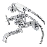 Serzer Wall-Mount Tub Faucet with Hand Shower
