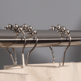 Solid Brass Roll Ball Shower Curtain Rings