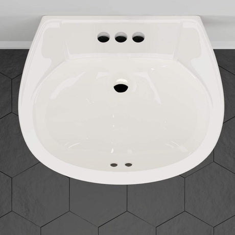 Solon 100 Vitreous China Pedestal Sink