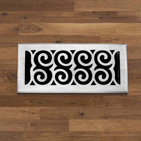 Spiral Solid Brass Floor Register