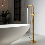 Spiti Freestanding Chrome Tub Faucet with Hand Shower