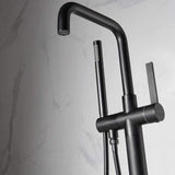 Spiti Freestanding Chrome Tub Faucet with Hand Shower