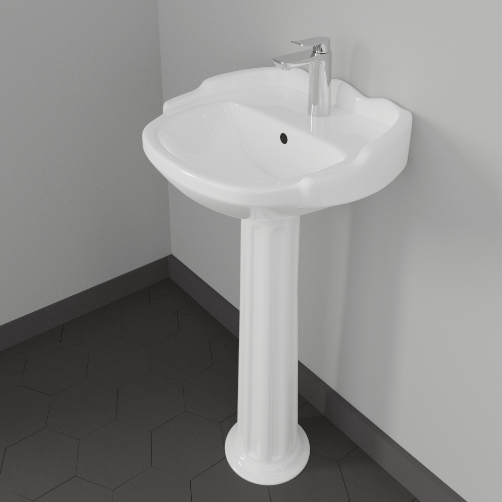 Stanfield Vitreous China Pedestal Sink - Large