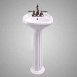 Stanfield Vitreous China Pedestal Sink - Small