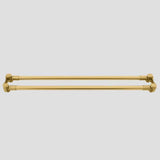 Straight Double Solid Brass Shower Rod