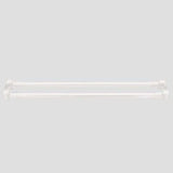 Straight Double Solid Brass Shower Rod