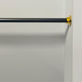 Straight Solid Matte Black Shower Rod