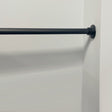 Straight Solid Matte Black Shower Rod