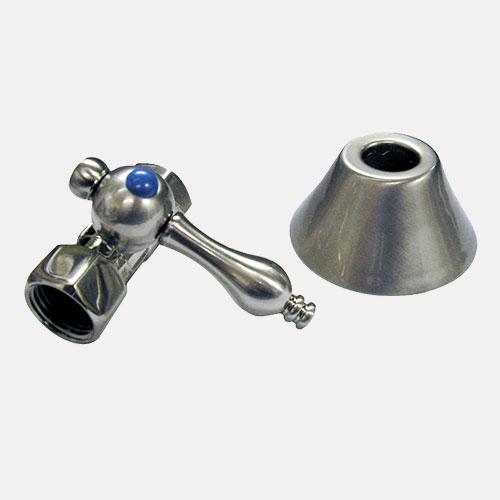 Straight Stop and Flange - 1/2" FIP x 1/2" OD Compression