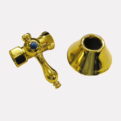 Straight Stop and Flange - 1/2" FIP x 1/2" OD Compression