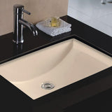 Sutton Vitreous China Rectangular Undermount Sink - Bisque