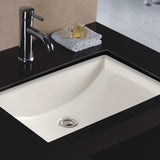 Sutton Vitreous China Rectangular Undermount Sink - White