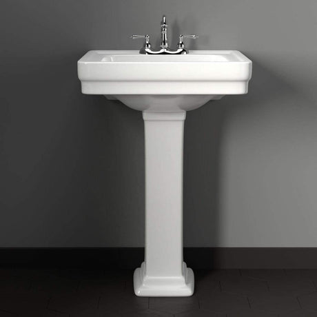 Tifton 100 Vitreous China Pedestal Sink