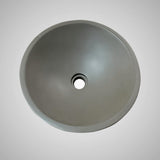 Tigard Round Cast Concrete Vessel Sink - Dark Grey
