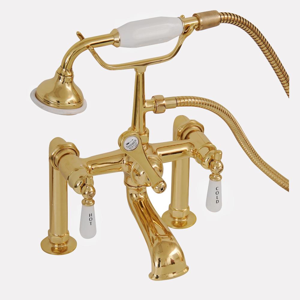 Classical Deck-Mount Tub Faucet with Hand Shower