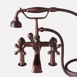 Traditional Deck-Mount Tub Faucet with Hand Shower