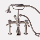 Traditional Deck-Mount Tub Faucet with Hand Shower