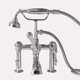 Traditional Deck-Mount Tub Faucet with Hand Shower