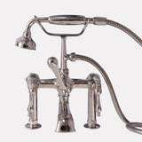 Traditional Deck-Mount Tub Faucet with Hand Shower