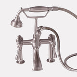 Traditional Deck-Mount Tub Faucet with Hand Shower