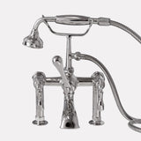 Traditional Deck-Mount Tub Faucet with Hand Shower
