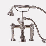 Traditional Deck-Mount Tub Faucet with Hand Shower