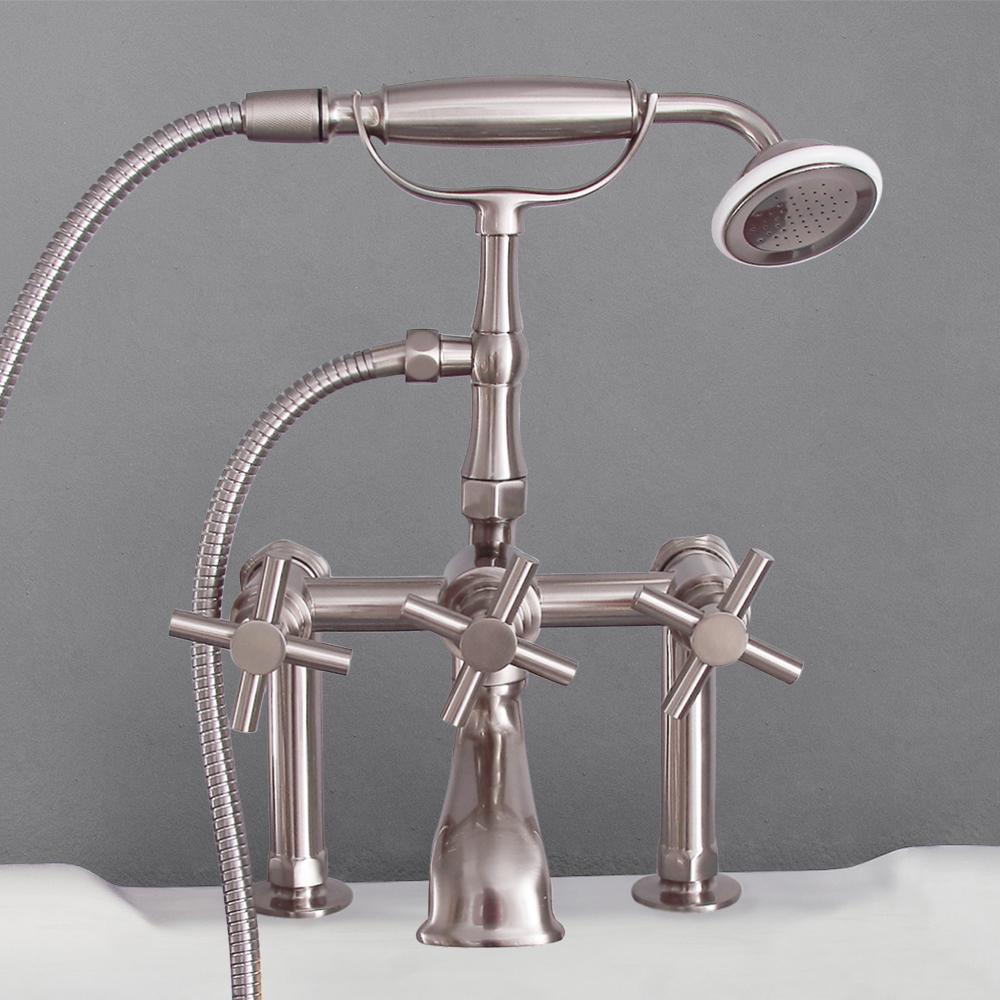 Authentic Deck-Mount Tub Faucet with Hand Shower