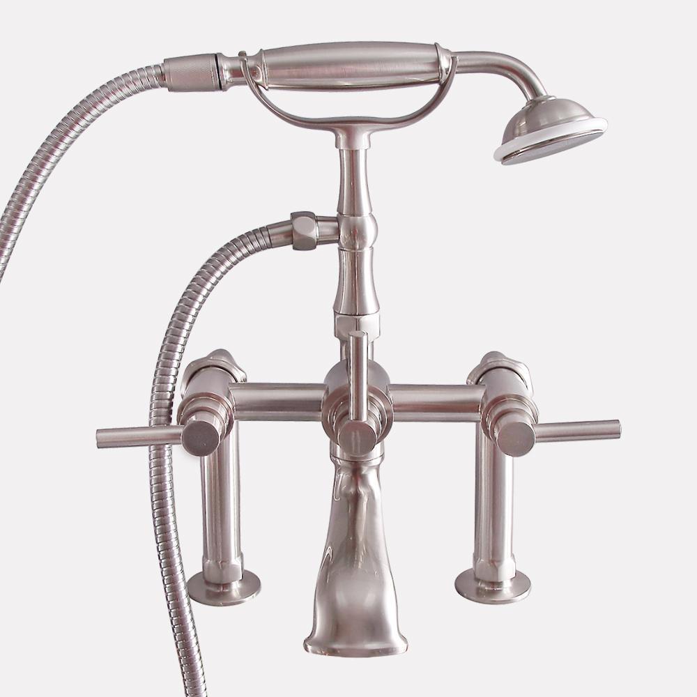 Authentic Deck-Mount Tub Faucet with Hand Shower