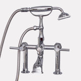 Authentic Deck-Mount Tub Faucet with Hand Shower