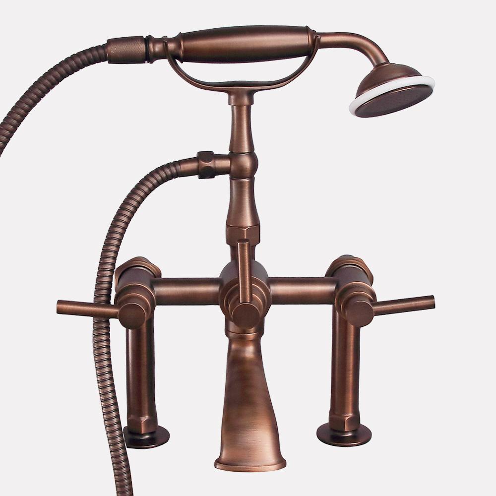 Authentic Deck-Mount Tub Faucet with Hand Shower
