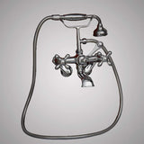 Traditional Wall-Mount Tub Faucet with Hand Shower