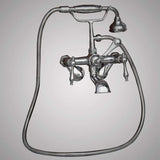 Traditional Wall-Mount Tub Faucet with Hand Shower