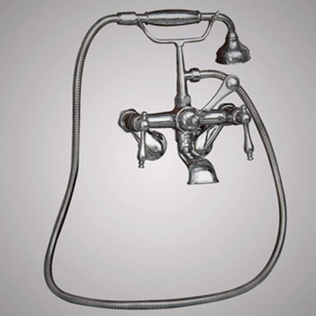 Traditional Wall-Mount Tub Faucet with Hand Shower