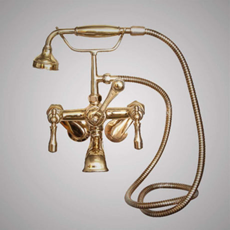 Traditional Wall-Mount Tub Faucet with Hand Shower