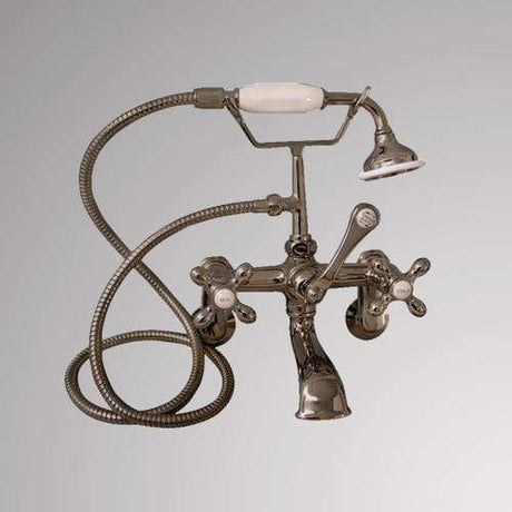 Traditional Wall-Mount Tub Faucet with Hand Shower