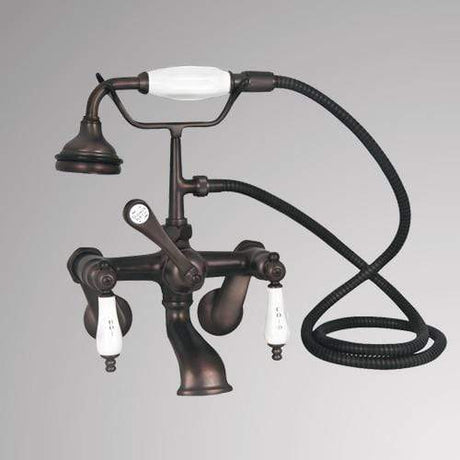 Traditional Wall-Mount Tub Faucet with Hand Shower