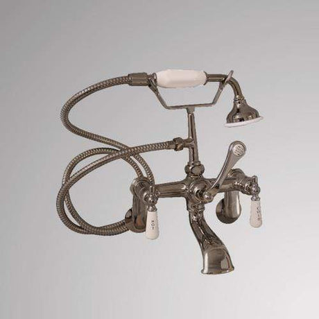 Traditional Wall-Mount Tub Faucet with Hand Shower