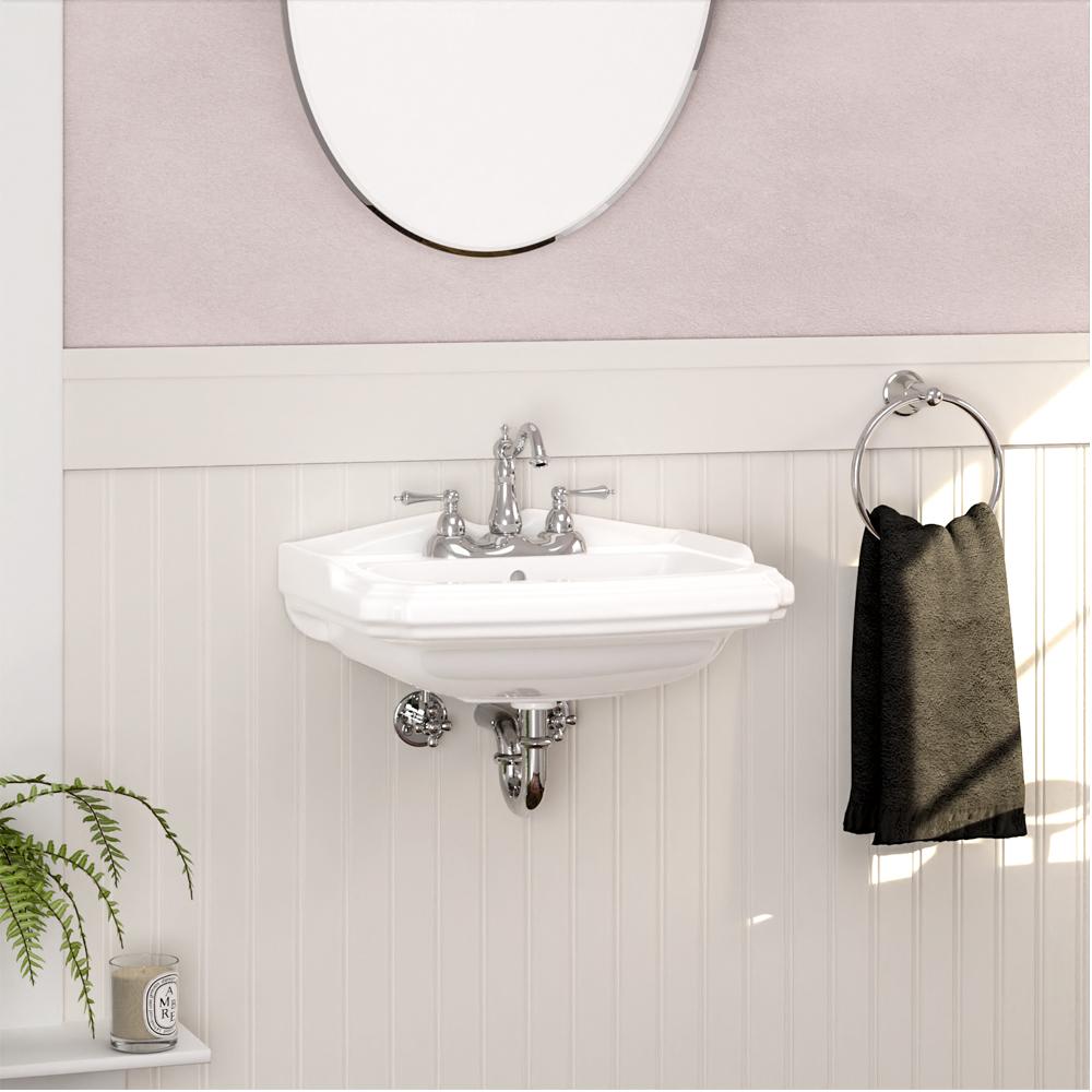 Trigg Vitreous China Wall-Mount Bathroom Sink