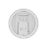 Unmol 32" Modern & Contemporary Frameless Lighted Round Bathroom Mirror