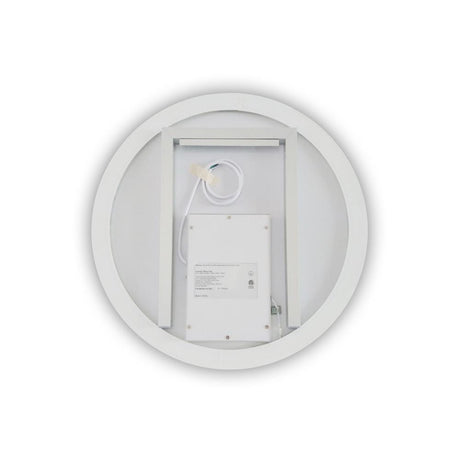 Unmol 32" Modern & Contemporary Frameless Lighted Round Bathroom Mirror