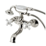 Varesgortz Wall-Mount Tub Faucet with Hand Shower