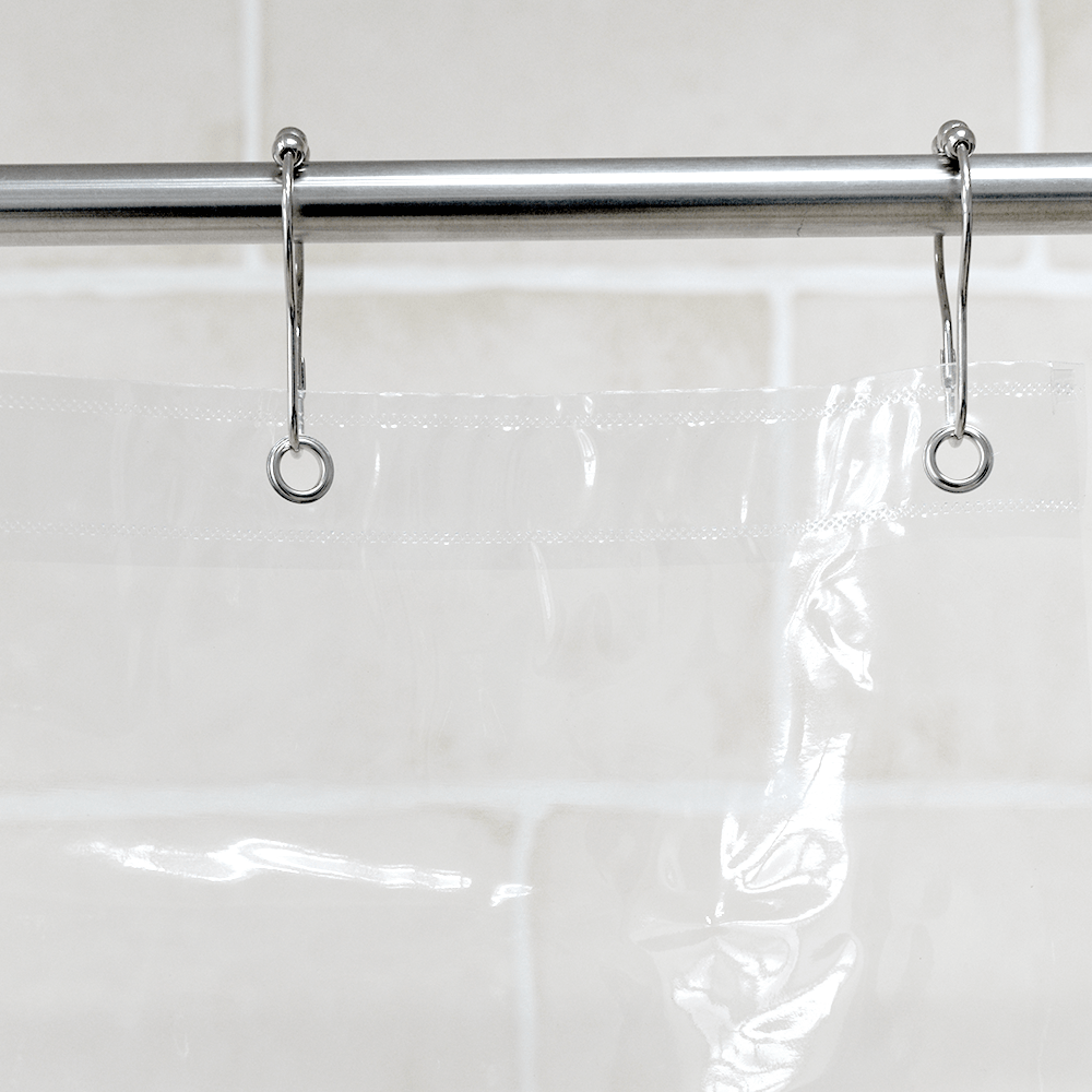 Vinyl Shower Curtain - Clear