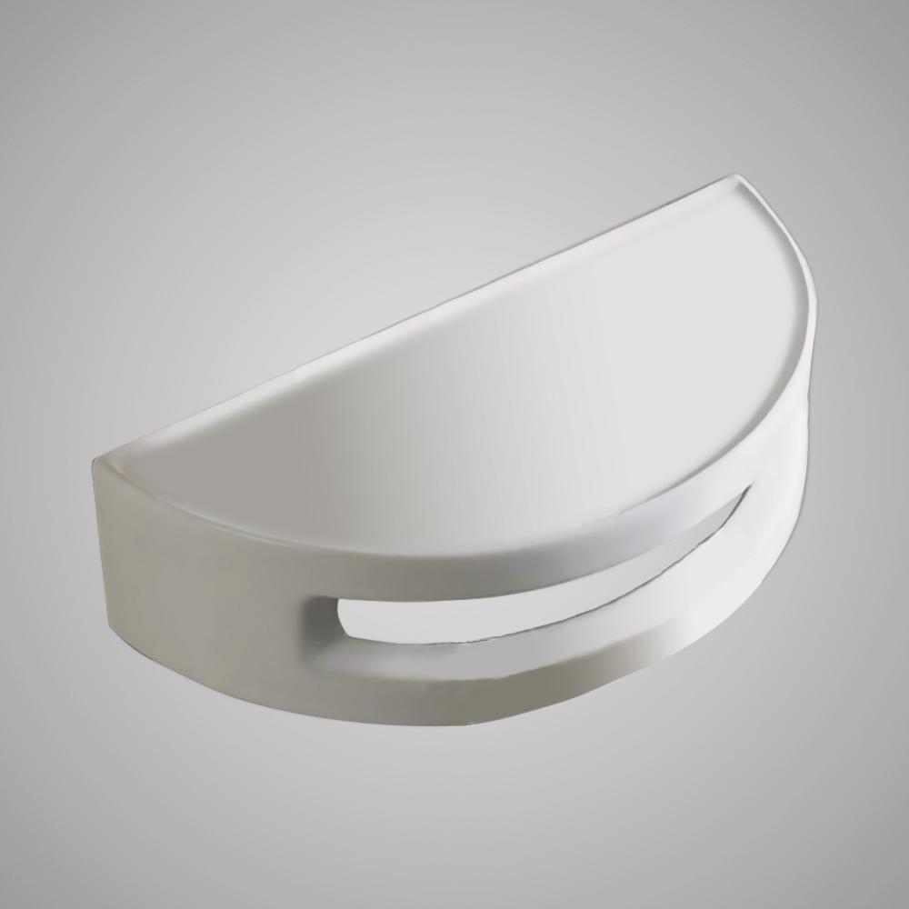 Vitreous China Rounded Wall-Mount Accessory Shelf