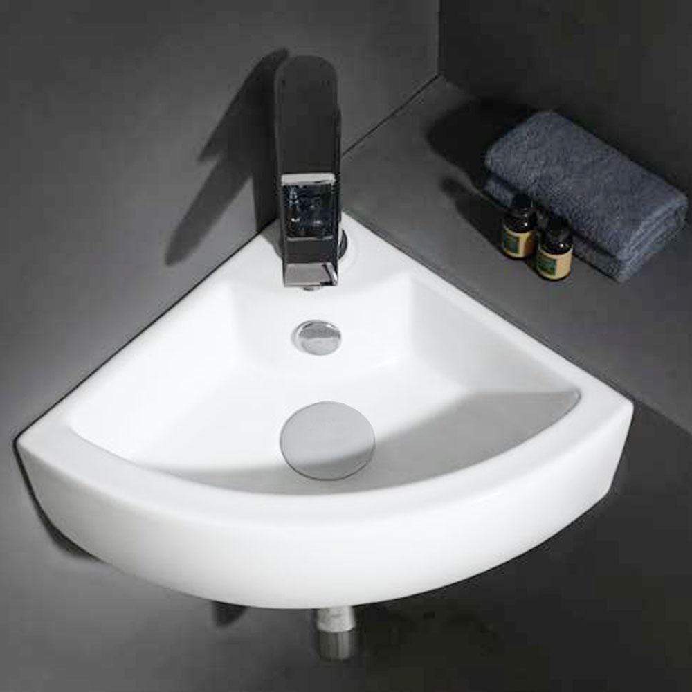Waino Vitreous China Corner Wall-Mount Bathroom Sink