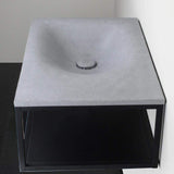 Waterloo Cast Concrete Wall-Mount Sink - Light Gray